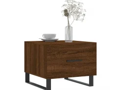 Clearance Mesa de centro 50x50x40 cm derivados madeira carvalho PT766839 Castanho