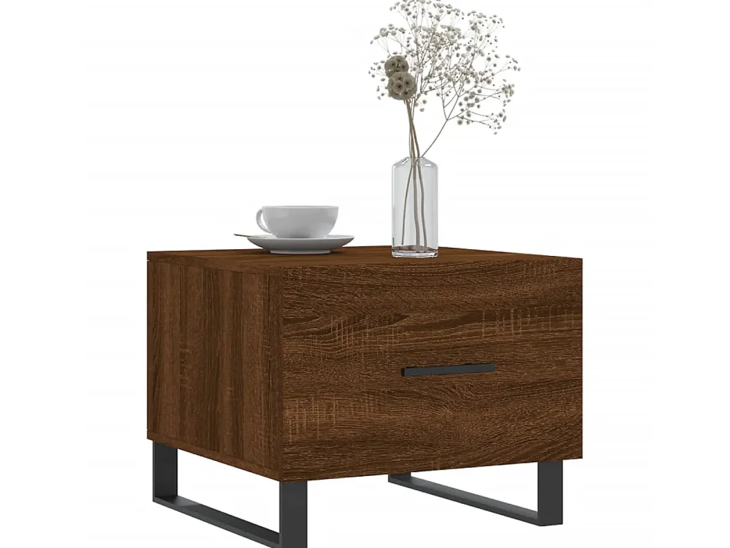 Clearance Mesa de centro 50x50x40 cm derivados madeira carvalho PT766839 Castanho