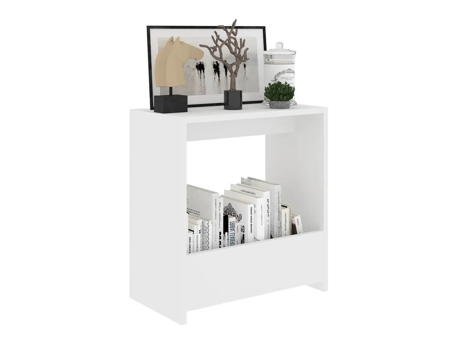 Mesa De Centro* Mesa de centro 50x26x50 cm derivados de madeira PT879195 Branco