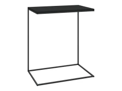 Mesa De Apoio*vidaxl Mesa de centro 55x35x66 cm derivados de madeira Preto