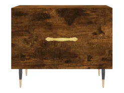Mesa De Centro|vidaxl Mesa de centro 50x50x40 cm derivados de madeira carvalho fumado Natural claro