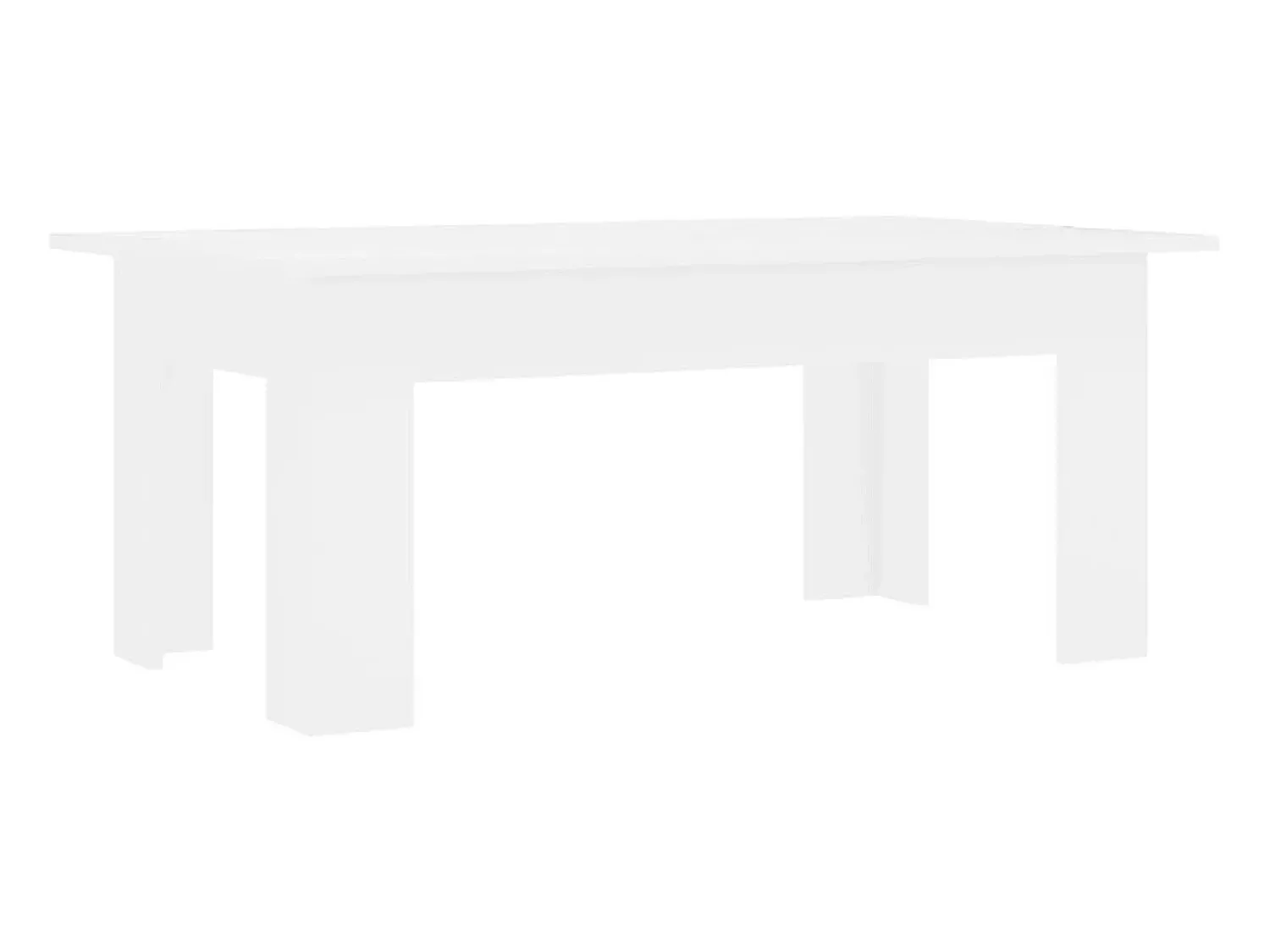 Best Mesa de centro 100x60x42 cm derivados de madeira PT655708 Branco