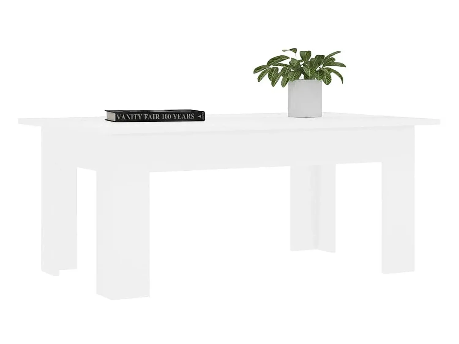 Best Mesa de centro 100x60x42 cm derivados de madeira PT655708 Branco