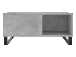 Mesa De Centro| Mesa de centro 80x80x36,5 cm derivados madeira cimento PT314897 Cinzento
