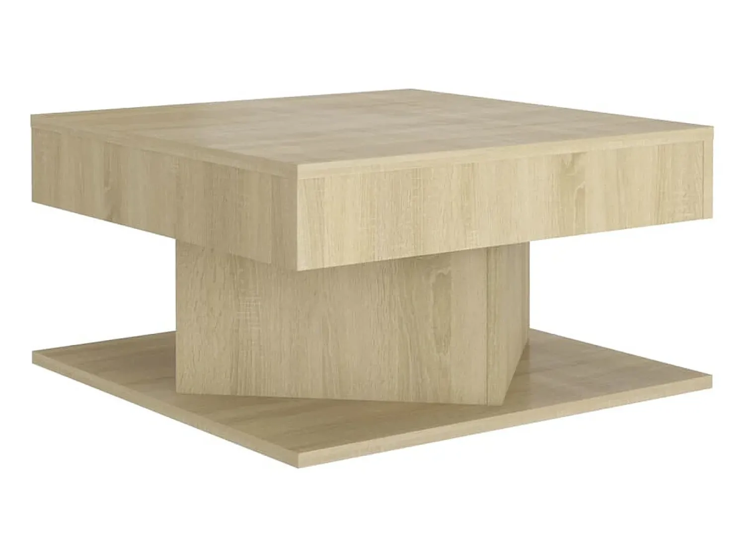 Mesa de centro 57x57x30 cm derivados de madeira carvalho sonoma PT230838^ Mesa De Centro