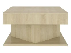Mesa de centro 57x57x30 cm derivados de madeira carvalho sonoma PT230838^ Mesa De Centro