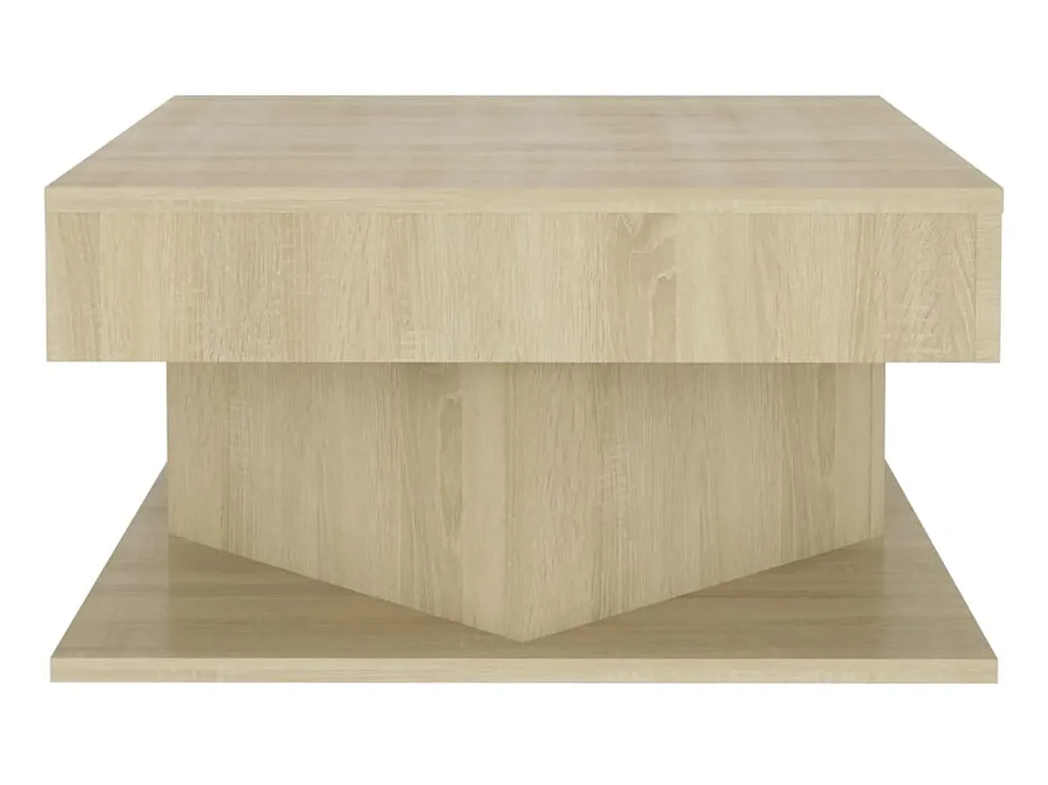 Mesa de centro 57x57x30 cm derivados de madeira carvalho sonoma PT230838^ Mesa De Centro