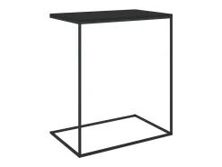 Mesa De Apoio| Mesa de centro 55x35x66 cm derivados de madeira PT842838 Preto