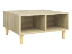 Mesa de centro 60x60x30 cm derivados de madeira carvalho sonoma PT121785^ Mesa De Centro