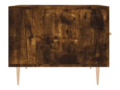 Mesa De Centro|vidaxl Mesa de centro 50x50x40 cm derivados de madeira carvalho fumado Natural claro