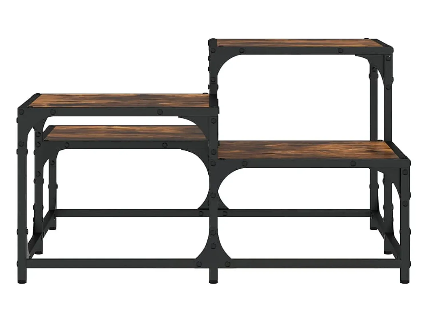 Mesa De Centro|vidaxl Mesa de centro 68x68x40 cm derivados de madeira carvalho fumado Natural claro