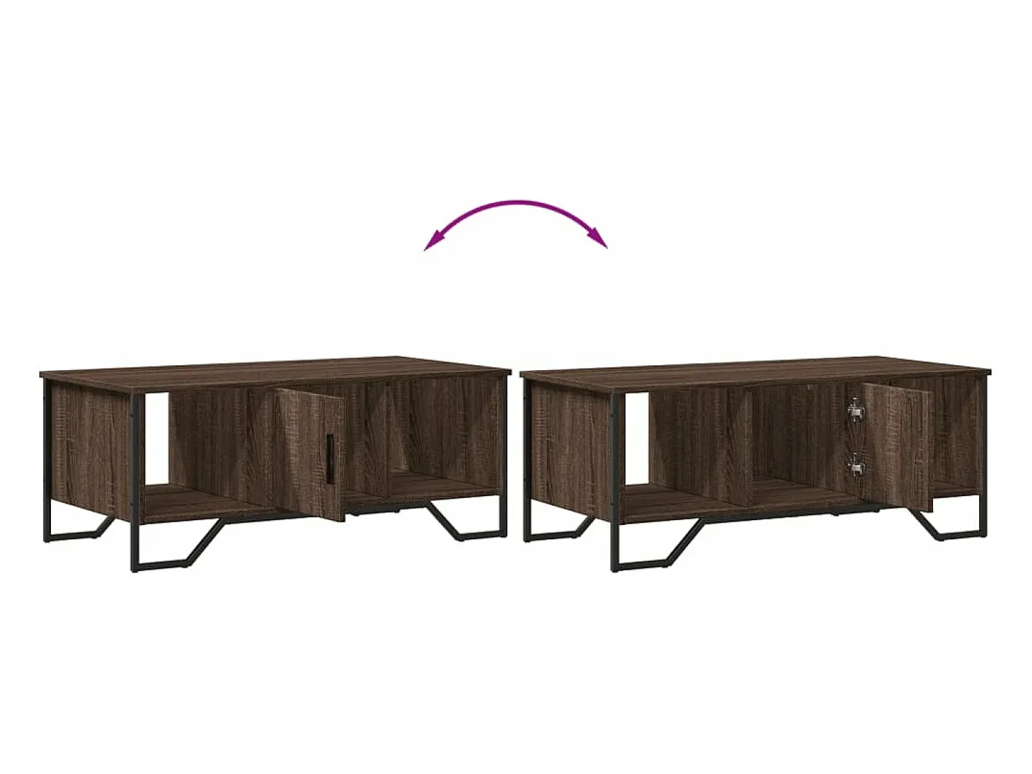 Sale vidaxl Mesa de centro 100x51x40 cm derivados madeira carvalho castanho Natural claro