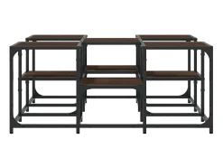 Mesa De Centro* Mesa de centro 91x91x40 cm derivados madeira carvalho PT784172 Castanho