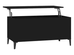Outlet vidaxl Mesa de centro 90x44,5x45 cm derivados de madeira Preto