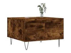 Mesa De Centro* Mesa de centro 55x55x36,5 cm derivados madeira carvalho fumado PT606871 Castanho