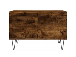 Mesa De Centro* Mesa de centro 55x55x36,5 cm derivados madeira carvalho fumado PT606871 Castanho