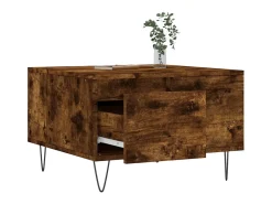Mesa De Centro* Mesa de centro 55x55x36,5 cm derivados madeira carvalho fumado PT606871 Castanho