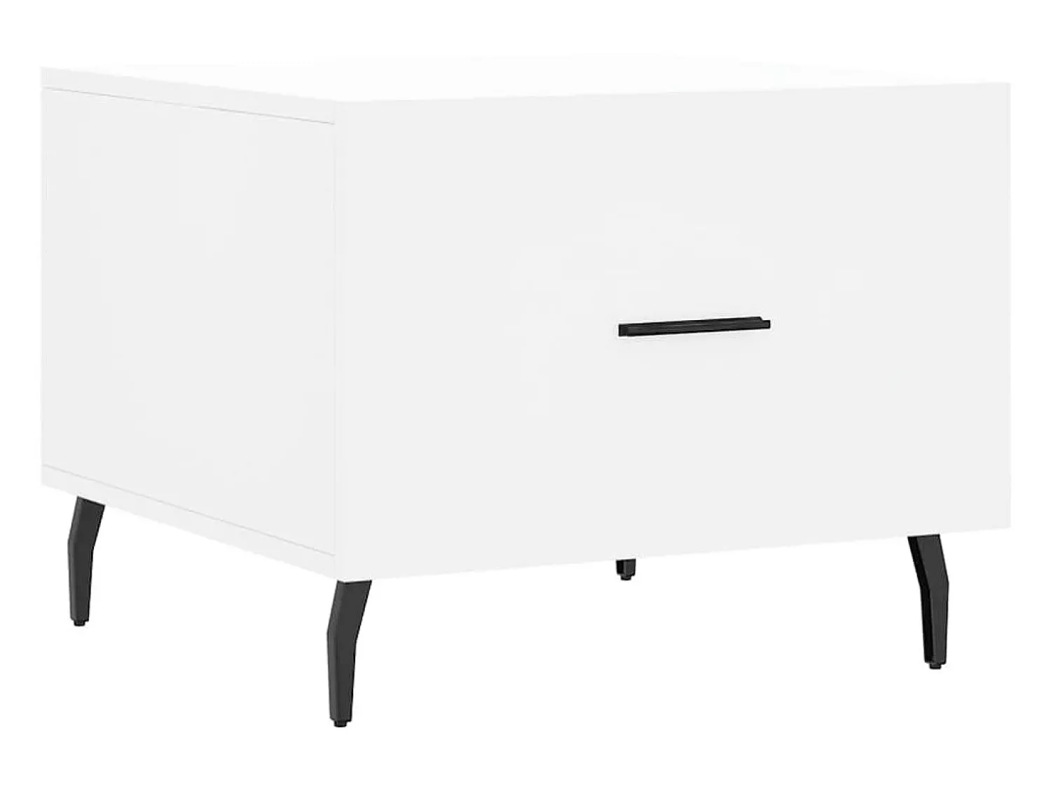 Mesa De Centro* Mesa de centro 50x50x40 cm derivados de madeira PT751471 Branco
