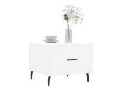 Mesa De Centro* Mesa de centro 50x50x40 cm derivados de madeira PT751471 Branco