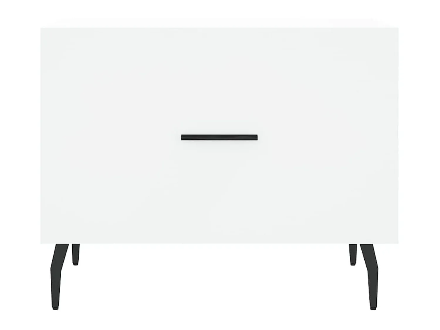 Mesa De Centro* Mesa de centro 50x50x40 cm derivados de madeira PT751471 Branco