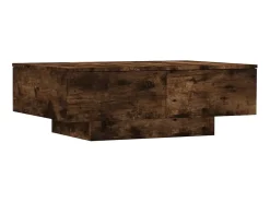 Outlet Mesa de centro 90x60x31 cm derivados de madeira carvalho fumado PT116302 Castanho