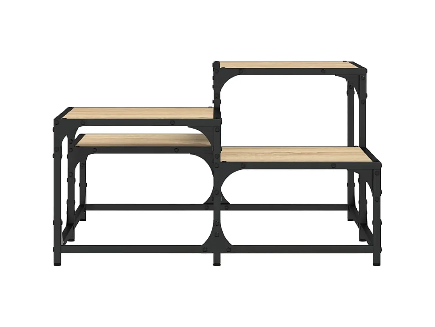 Mesa de centro 68x68x40 cm derivados de madeira carvalho sonoma PT597028^ Mesa De Centro