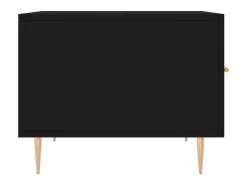 Clearance vidaxl Mesa de centro 50x50x40 cm derivados de madeira Preto