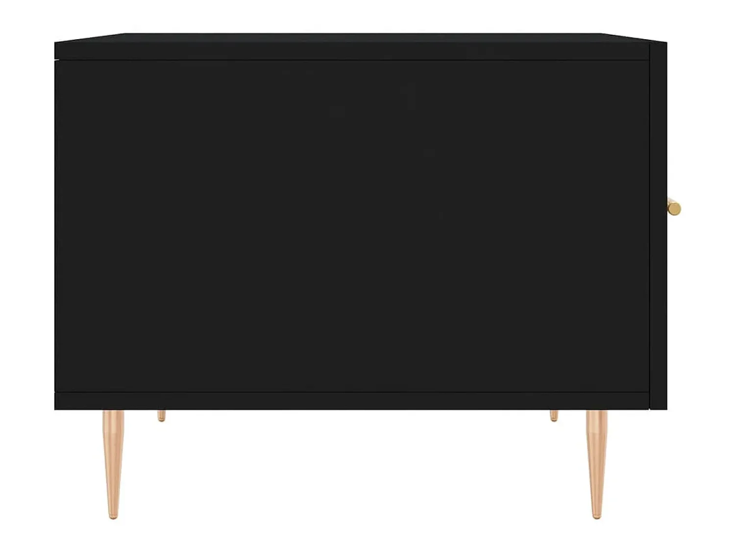 Clearance vidaxl Mesa de centro 50x50x40 cm derivados de madeira Preto