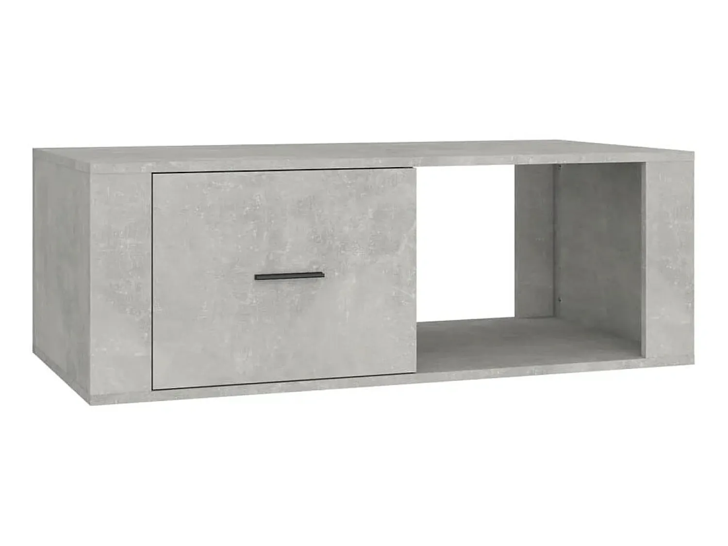 Mesa De Centro* Mesa de centro 100x50,5x35 cm derivados madeira cinza cimento PT549391 Cinzento