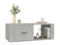 Mesa De Centro* Mesa de centro 100x50,5x35 cm derivados madeira cinza cimento PT549391 Cinzento