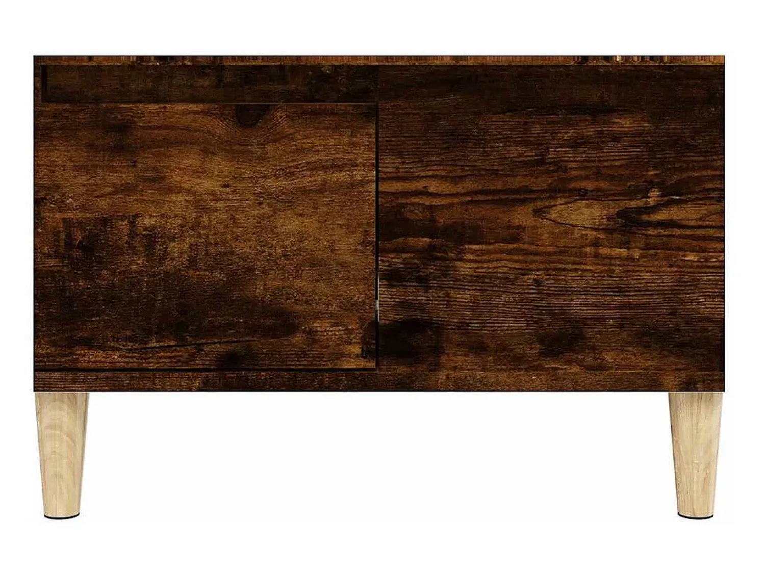 vidaxl Mesa de centro 55x55x36,5 cm derivados madeira carvalho fumado^ Mesa De Centro