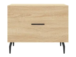 New Mesa de centro 50x50x40 cm derivados de madeira carvalho sonoma PT472914 Castanho
