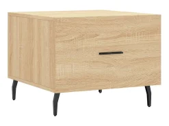 New Mesa de centro 50x50x40 cm derivados de madeira carvalho sonoma PT472914 Castanho