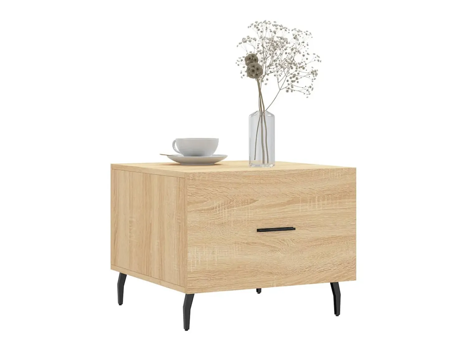 New Mesa de centro 50x50x40 cm derivados de madeira carvalho sonoma PT472914 Castanho