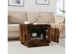 Hot Mesa de centro 51x50x44 cm derivados madeira carvalho fumado PT476848 Castanho