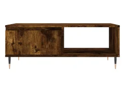 Mesa De Centro| Mesa de centro 90x60x35 cm derivados de madeira carvalho fumado PT212266 Castanho