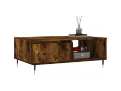 Mesa De Centro| Mesa de centro 90x60x35 cm derivados de madeira carvalho fumado PT212266 Castanho