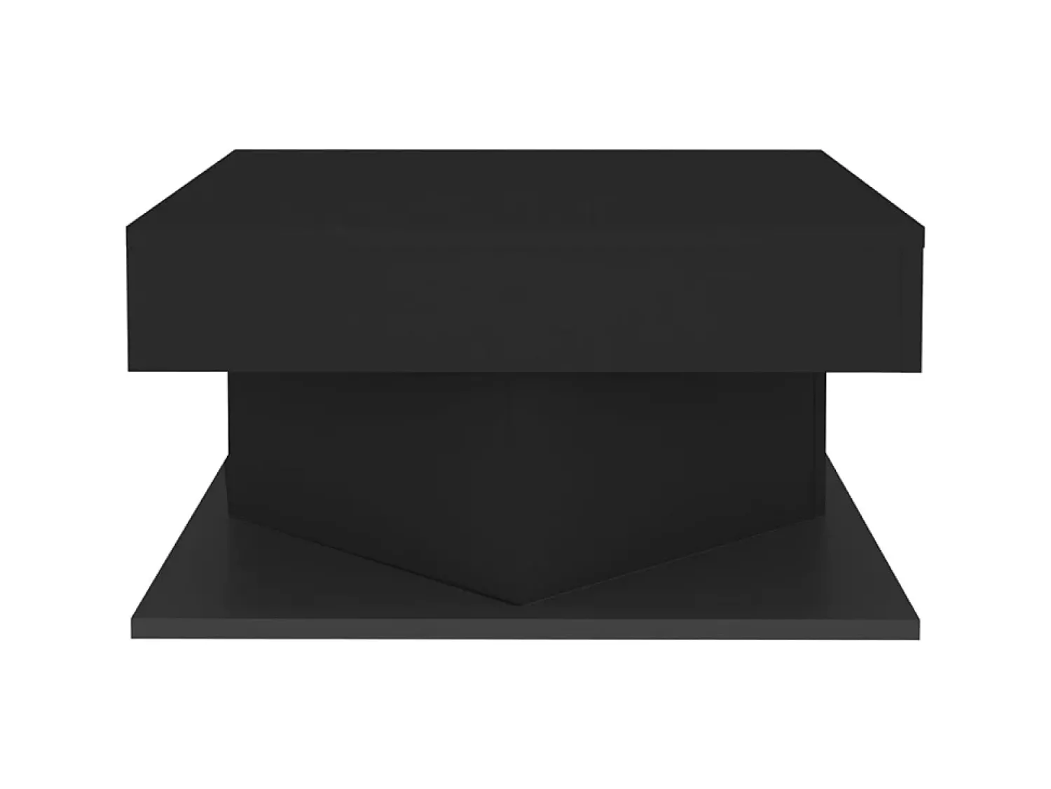 Mesa De Centro* Mesa de centro 57x57x30 cm derivados de madeira PT607993 Preto
