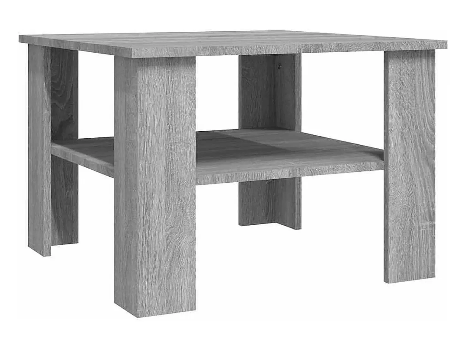 Mesa De Centro|vidaxl Mesa de centro 60x60x42 cm derivados de madeira sonoma Cinzento