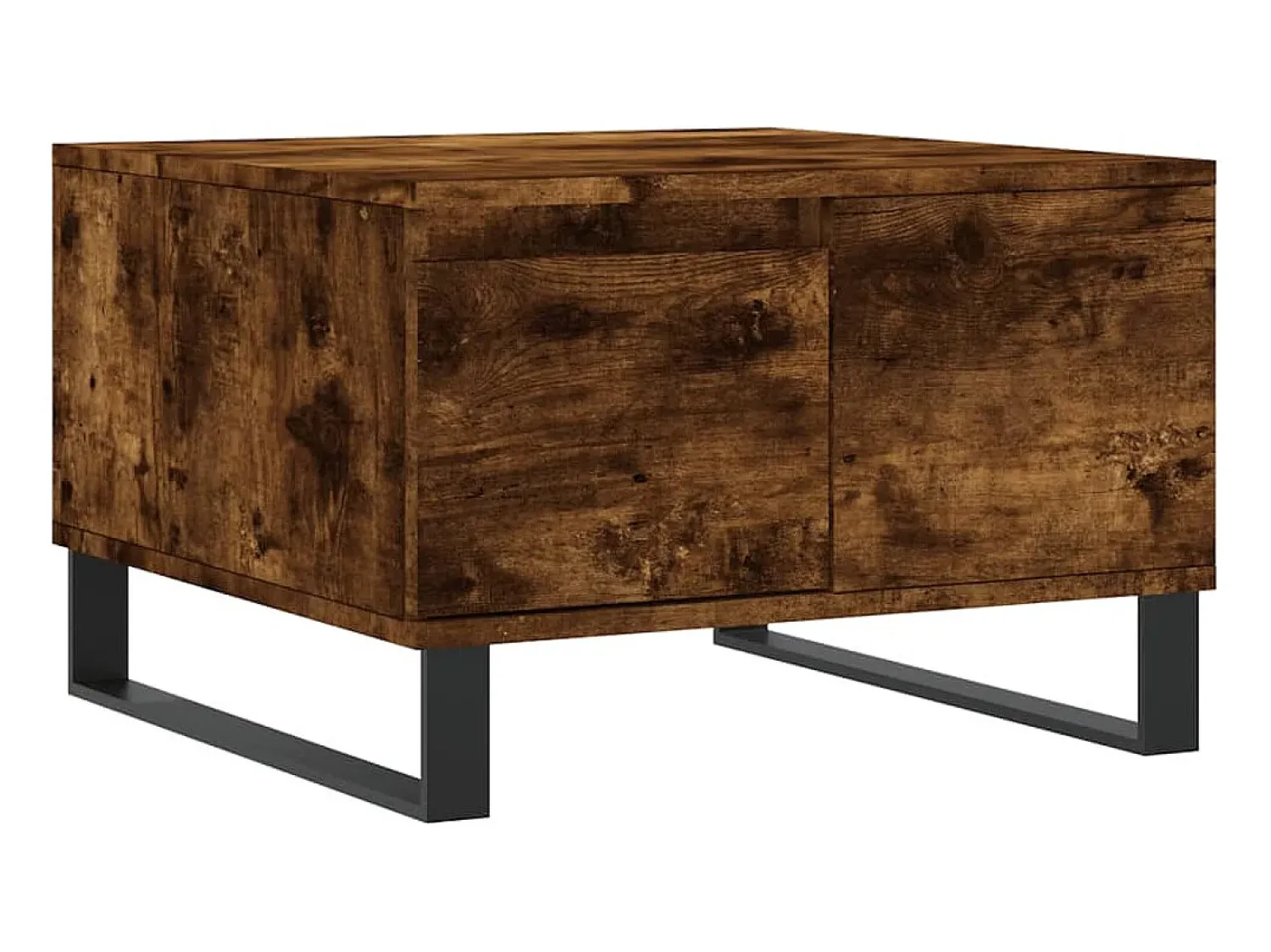 Best Mesa de centro 55x55x36,5 cm derivados madeira carvalho fumado PT532106 Castanho