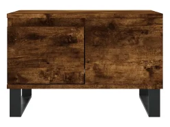 Best Mesa de centro 55x55x36,5 cm derivados madeira carvalho fumado PT532106 Castanho