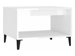 vidaxl Mesa de centro 60x50x40 cm derivados madeira brilhante^ Mesa De Centro