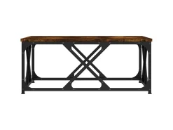 New Mesa de centro 70x70x30 cm derivados de madeira carvalho fumado PT292248 Castanho