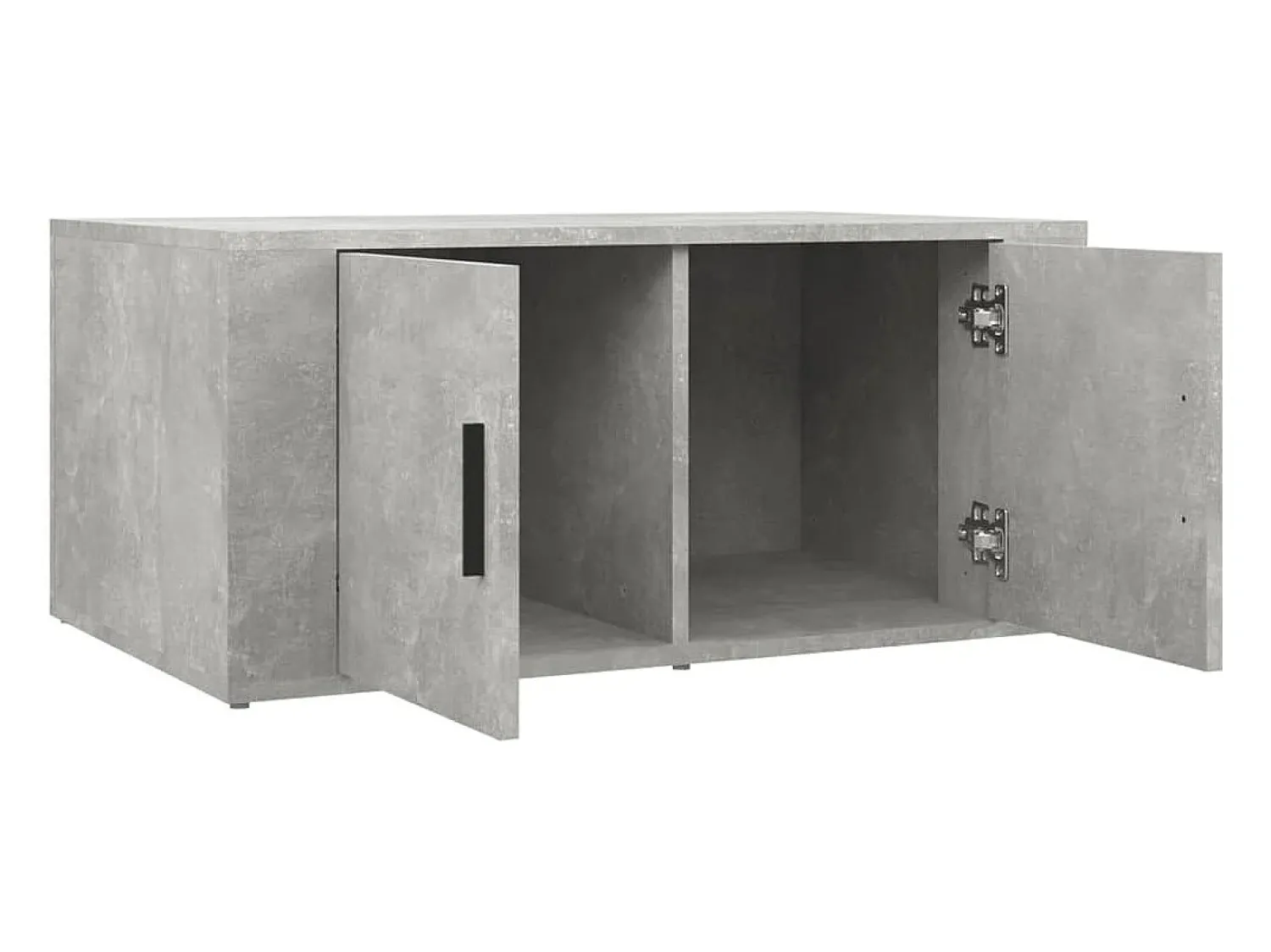 Mesa De Centro*vidaxl Mesa de centro 80x50x36 cm derivados madeira cimento Cinzento