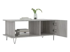 Mesa De Centro|vidaxl Mesa de centro 90x50x40 cm derivados de madeira sonoma Cinzento