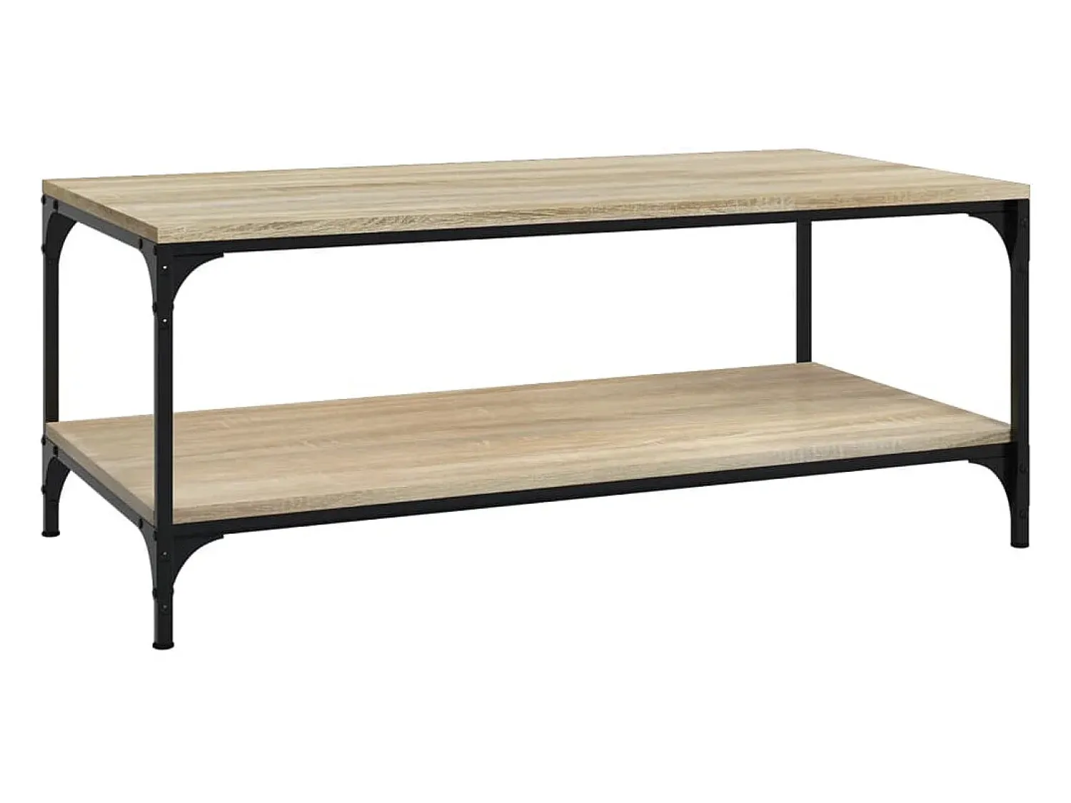 New vidaxl Mesa de centro 80x50x40 cm derivados madeira carvalho sonoma Natural claro