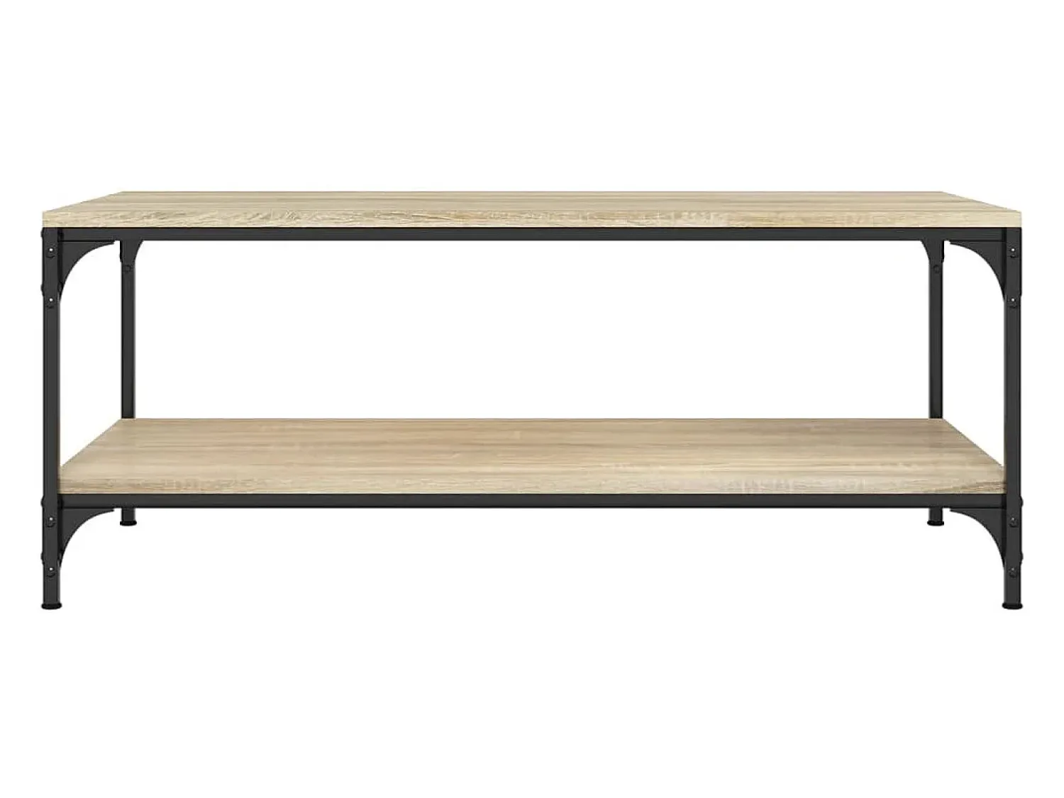 New vidaxl Mesa de centro 80x50x40 cm derivados madeira carvalho sonoma Natural claro