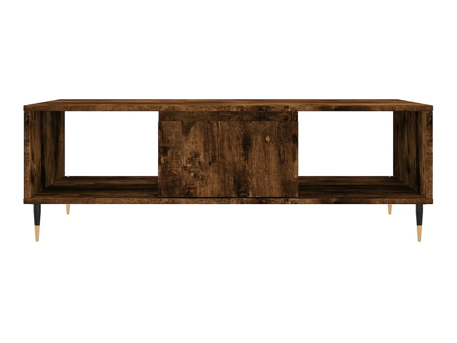 Mesa De Centro* Mesa de centro 104x60x35 cm derivados madeira carvalho fumado PT460514 Castanho