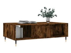 Mesa De Centro* Mesa de centro 104x60x35 cm derivados madeira carvalho fumado PT460514 Castanho