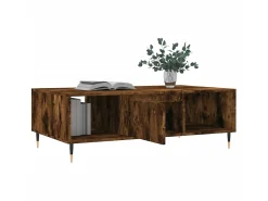 Mesa De Centro* Mesa de centro 104x60x35 cm derivados madeira carvalho fumado PT460514 Castanho